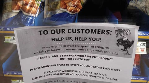 ShopRite 'Help Us, Help You' Sign